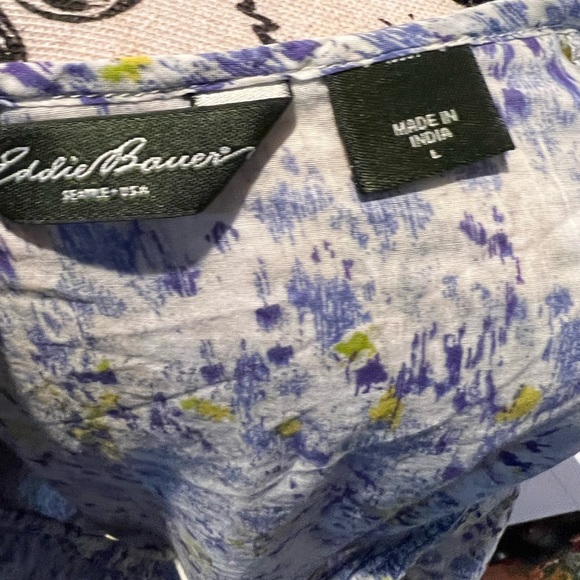 Eddie Bauer 100% cotton top size large - Picture 3 of 7